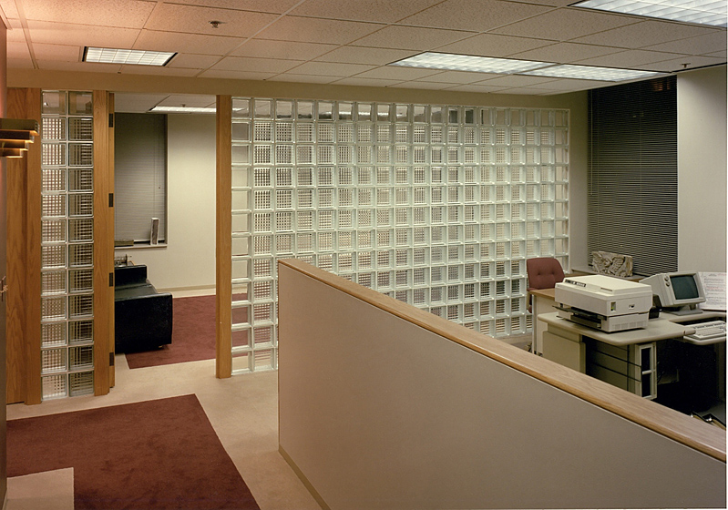 Architect's Offices & Studio Photo 5 - Pittsburgh Corning Argus, Vue Glass Block, Custom Wood Millwork Trim 